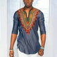 EBAY Explosive Men's Ethnic Print T-shirt