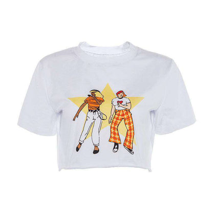 Ebay Fun Cartoon Trend Printing T-Shirt Women