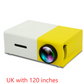 Portable Projector 3D Hd Led Home Theater Cinema HDMI-compatible Usb Audio Projector Yg300 Mini Projector