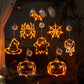 Halloween Window Hanging LED Lights Spider Pumpkin Hanging Ghost