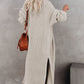 Women's Autumn Leisure Loose Split Long Cardigan Sweater