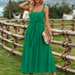 Solid Color Suspender Long Dress Spring And Summer