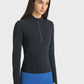 Millennia Half Zip Thumbhole Sleeve Sports Top