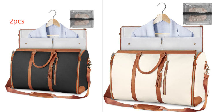 Large Capacity Travel Duffle Bag Women's Handbag Folding Suit