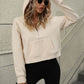 Mandy Half Zip Long Sleeve Sweatshirt