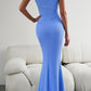 Devine Round Neck Sleeveless Maxi Fishtail Dress