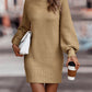 Women's Turtleneck Long Sweater Winter Fashion Long Sleeve Sweater Dress