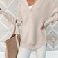 Half Zip Long Sleeve Knit Top