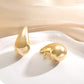 Apsvo Earring Dupes Chunky Gold Hoop Earrings for Women, Tear Drop Dangle Earrings, Teardrop Lightweight Water Drop Earrings for Women Girls Fashion Trendy Hypoallergenic Jewelry