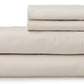 Welhome Soft Finish 100% Cotton Percale Sheet | 4 Piece Set | Full Size | White |