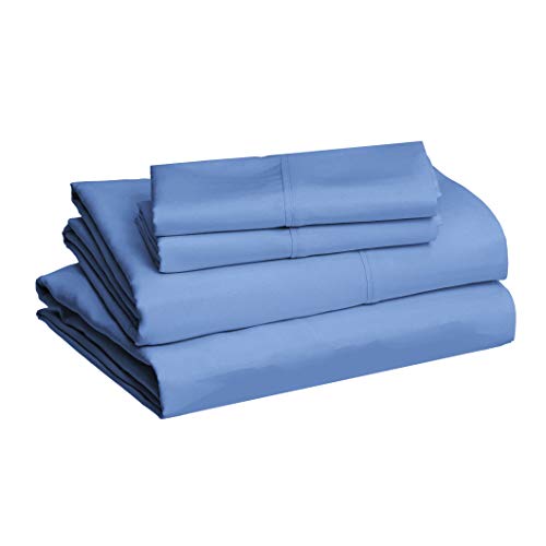 AmazonBasics Light-Weight Microfiber Sheet Set - Full, Black