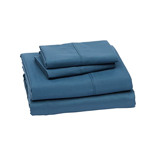 AmazonBasics Light-Weight Microfiber Sheet Set - Full, Black