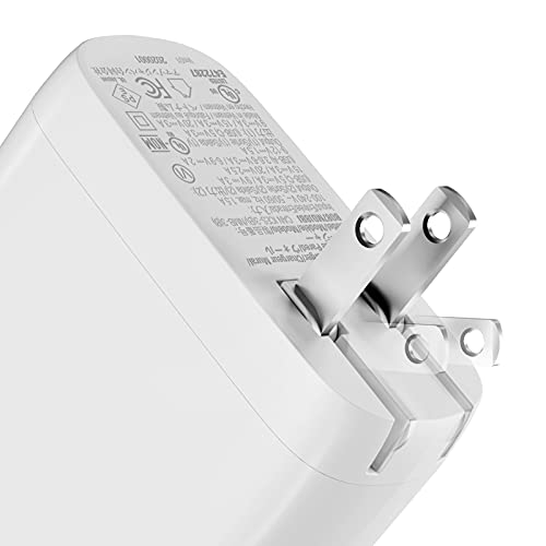 Amazon Basics 30W One-Port GaN USB-C Wall Charger with Power Delivery PD for Tablets & Phones (iPhone 14/13/12/11/X,iPad,Samsung)-White (non-PPS)