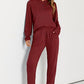 PRETTYGARDEN Women's 2 Piece Waffle Knit Lounge Outfit Long Sleeve Henley Top and Sweatpants Set Tracksuit