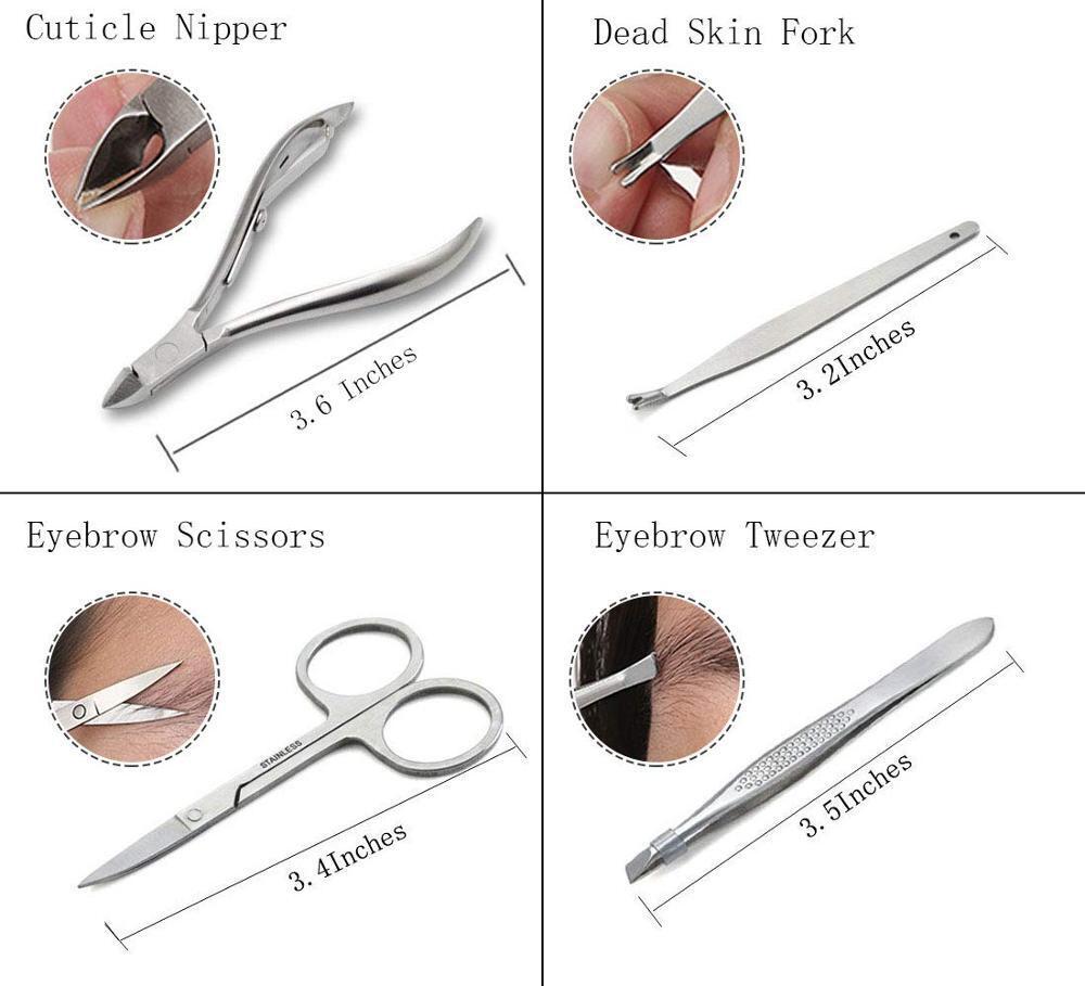 Professional Stainless Steel Nail Clipper Set Nail Tools Manicure & Pedicure