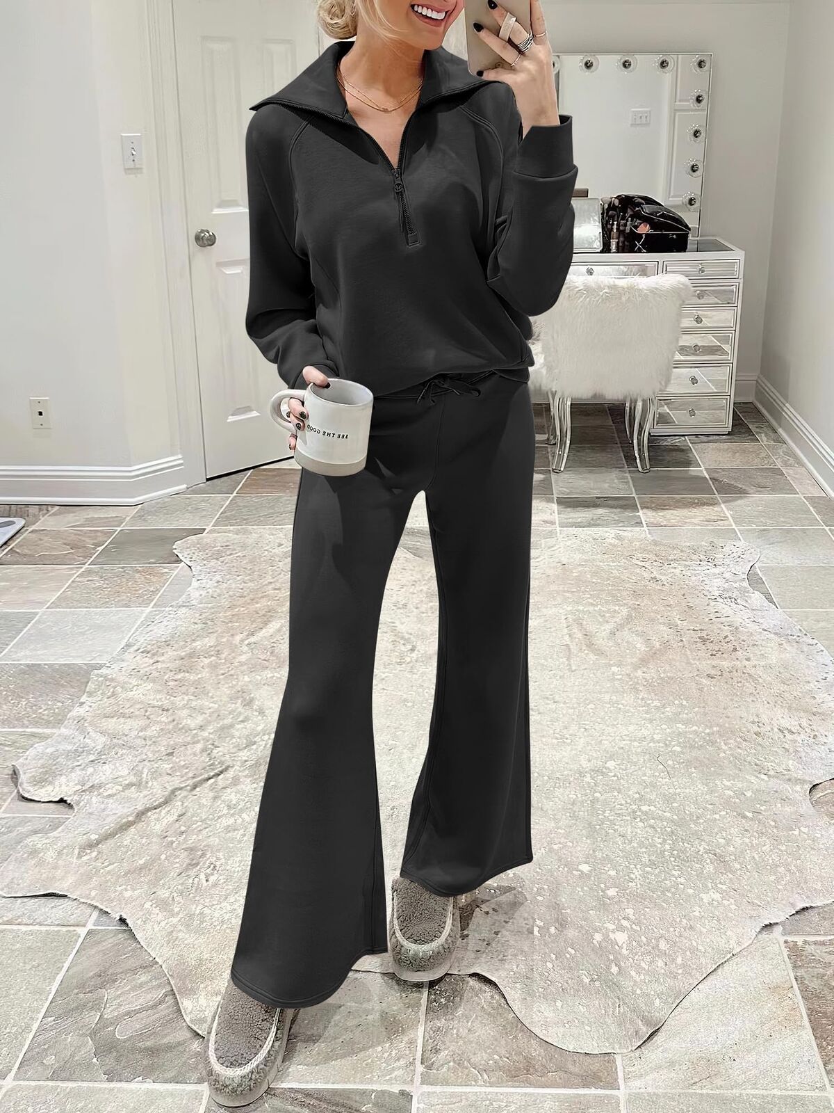 ANRABESS Women 2 Piece Outfits Sweatsuit Set