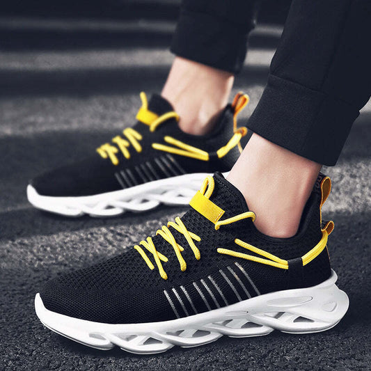 Sports and leisure breathable mesh running shoes