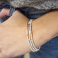 Silver bracelet, Sterling Silver, bracelet, Dainty bracelet, beaded bracelet