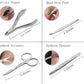 Professional Stainless Steel Nail Clipper Set Nail Tools Manicure & Pedicure