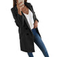 Medium long button wool coat