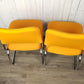 Vintage Set of Two Cantilever Tubular Chrome Chairs