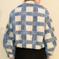 Hyfve Plaid Zip Up Drawstring Teddy Jacket