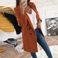 Medium long button wool coat