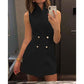 hirigin Women Sleeveless OL Bodycon Mini Dress