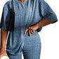 Ekouaer Pajamas 2 Piece Lounge Sets Ribbed Knit Matching