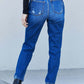 Judy Blue Full Size Distressed Straight Leg Jeans with Pockets