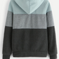 Colorblock Hooded Pullover Sweatshirt