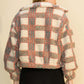 Hyfve Plaid Zip Up Drawstring Teddy Jacket