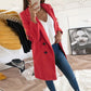 Medium long button wool coat