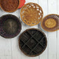 Vintage Farmhouse Set of 12 Wall Wicker Baskets