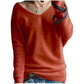 Oversize Sweater Women V-Neck Wool Autumn Winter Long Sweater