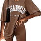 Ekouaer Pajamas 2 Piece Lounge Sets Ribbed Knit Matching