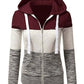 Colorblock Hooded Pullover Sweatshirt