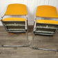 Vintage Set of Two Cantilever Tubular Chrome Chairs