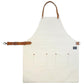 Rugged Men's Apron - Waxed Canvas - Dark Oak