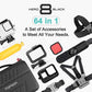 Vamson 64 in 1 Accessories Kit for GoPro Hero 8