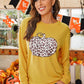 Leopard Pumpkin Graphic Sweatshirt