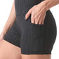 Sunzel 8" / 5" Biker Shorts for Women with Pockets, High Waisted Yoga