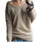 Oversize Sweater Women V-Neck Wool Autumn Winter Long Sweater