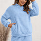 Teddy Hoodie and Shorts Lounge Set