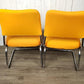 Vintage Set of Two Cantilever Tubular Chrome Chairs