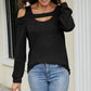 Cutout Cold-Shoulder Top