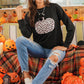 Leopard Pumpkin Graphic Sweatshirt