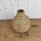 Vintage Weaved Wicker & Metal Vase