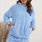 Teddy Hoodie and Shorts Lounge Set