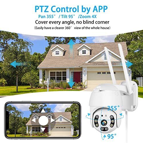 🎅【3MP FHD &amp; Full-color Night Vision with Floodlight】It's ver